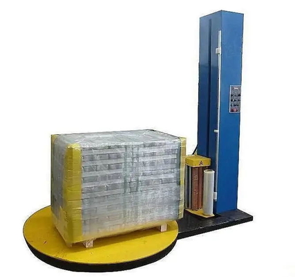 पूर्ण स्वचालित बॉक्स पैकिंग मशीन घुमावदार एलएलडीपीई फिल्म पैलेट रैपिंग मशीन